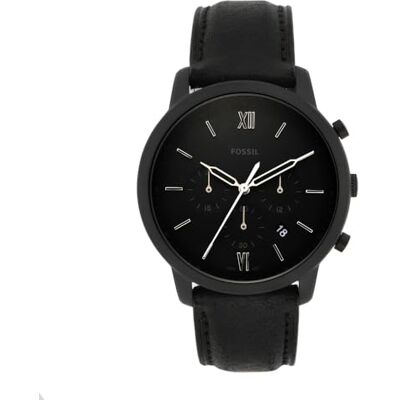Fossil Neutra uhr für Herren, Chronographenwerk mit Edelstahl- oder Lederarmband, Dunkelgrau, 44MM Fossil Neutra uhr für Herren, Chronographenwerk mit Edelstahl- oder Lederarmband, Dunkelgrau, 44MM