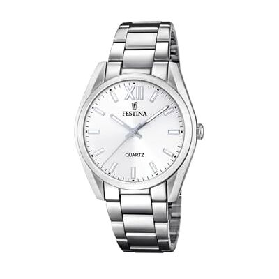 Festina Damenuhr Analog aus Edelstahl 316l Silberfarben Festina Damenuhr Analog aus Edelstahl 316l Silberfarben