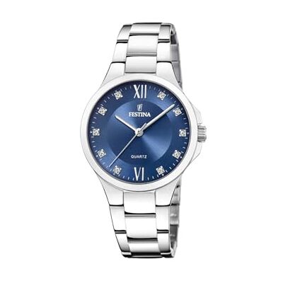 Festina Damenuhr Analog aus Edelstahl 316l Silberfarben Festina Damenuhr Analog aus Edelstahl 316l Silberfarben