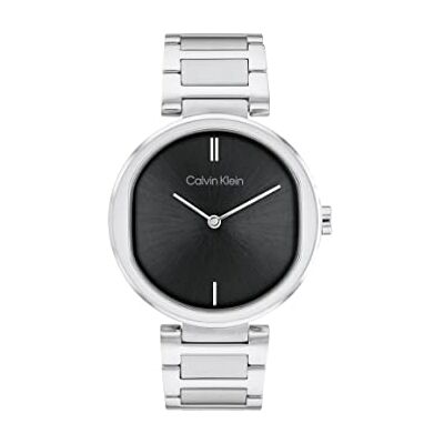 Calvin Analog Quarzuhr für Damen Kollektion CK Sensation mit Silbernes Edelstahlarmband 25200249 Calvin Analog Quarzuhr für Damen Kollektion CK Sensation mit Silbernes Edelstahlarmband 25200249