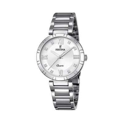 Festina Damen Uhr Analog Edelstahl 316L Silber Quarzwerk Mineralglas hochresistent 5 ATM wasserdicht F16936/A Mademoiselle Festina Damen Uhr Analog Edelstahl 316L Silber Quarzwerk Mineralglas hochresistent 5 ATM wasserdicht F16936/A Mademoiselle