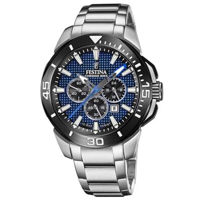 Festina Herrenuhr Analog aus Edelstahl 316l Silberfarben F20641/2 Festina Herrenuhr Analog aus Edelstahl 316l Silberfarben F20641/2