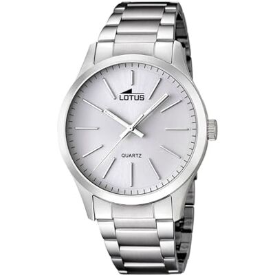 Lotus Herrenuhr Analog aus Edelstahl 316l Silberfarben Lotus Herrenuhr Analog aus Edelstahl 316l Silberfarben