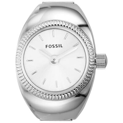 Fossil Ring Watch für Damen, Quarz-Zweizeigerwerk mit Edelstahlarmband Fossil Ring Watch für Damen, Quarz-Zweizeigerwerk mit Edelstahlarmband
