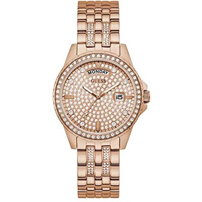 GUESS Lady Comet Damen Armbanduhr, Roségold, Edelstahlarmband, 3 bar Wasserdichtigkeit – 36 mm Gehäuse, Elegantes Design, GW0254L3 SP GUESS Lady Comet Damen Armbanduhr, Roségold, Edelstahlarmband, 3 bar Wasserdichtigkeit – 36 mm Gehäuse, Elegantes Design, GW0254L3 SP