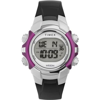 Timex Sport Unisex-Armbanduhr, 33 mm, schwarzes Kunstharzarmband, digitales Zifferblatt, schwarzes Gehäuse TW5M62700 Timex Sport Unisex-Armbanduhr, 33 mm, schwarzes Kunstharzarmband, digitales Zifferblatt, schwarzes Gehäuse TW5M62700