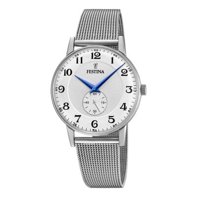Festina Herren Uhr Analog aus Edelstahl 316L Silber Quarzwerk Herren Uhren F20568/1 Festina Herren Uhr Analog aus Edelstahl 316L Silber Quarzwerk Herren Uhren F20568/1