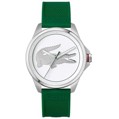 Lacoste Analog Quarzuhr für Herren Kollektion LE Croc mit Grünes Silikonarmband 2011157 Lacoste Analog Quarzuhr für Herren Kollektion LE Croc mit Grünes Silikonarmband 2011157