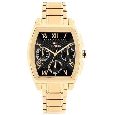 Tommy Hilfiger Multi Zifferblatt Quarz Uhr Goldfarben mit Goldfarben Edelstahlarmband 1710764 Tommy Hilfiger Multi Zifferblatt Quarz Uhr Goldfarben mit Goldfarben Edelstahlarmband 1710764
