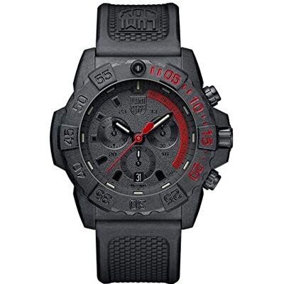 Luminox Navy SEAL XS.3581.EY Herrenuhr 45mm Taucheruhr in Schwarz mit Datumsanzeige Chronograph 200m Wasserdicht Herren Uhr Hergestellt in der Schweiz Luminox Navy SEAL XS.3581.EY Herrenuhr 45mm Taucheruhr in Schwarz mit Datumsanzeige Chronograph 200m Wasserdicht Herren Uhr Hergestellt in der Schweiz