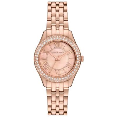 Michael Kors Harlowe Watch für Damen, Quarz-Dreizeigerwerk mit Edelstahl- oder Lederarmband Michael Kors Harlowe Watch für Damen, Quarz-Dreizeigerwerk mit Edelstahl- oder Lederarmband