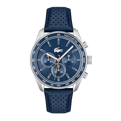 Lacoste Chronograph Quarz Uhr für Herren Kollektion Boston mit Lederarmband Lederarmband 2011344 Lacoste Chronograph Quarz Uhr für Herren Kollektion Boston mit Lederarmband Lederarmband 2011344