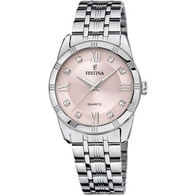 Festina Damen Uhr Analog Edelstahl 316L Silber Quarzwerk Mineralglas hochresistent 5 ATM wasserdicht F16940/C Mademoiselle Festina Damen Uhr Analog Edelstahl 316L Silber Quarzwerk Mineralglas hochresistent 5 ATM wasserdicht F16940/C Mademoiselle