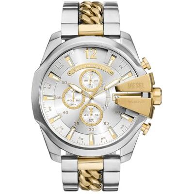 Diesel Herrenuhr Chronograph Mega Chief Edelstahl, DZ4672 Diesel Herrenuhr Chronograph Mega Chief Edelstahl, DZ4672