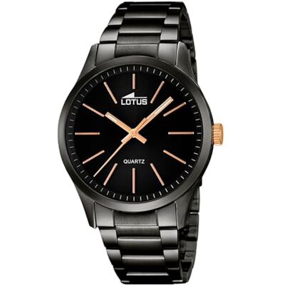 Lotus Herrenuhr Analog aus Edelstahl 316l Schwarz Lotus Herrenuhr Analog aus Edelstahl 316l Schwarz