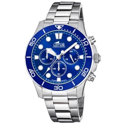 Lotus Herrenuhr Analog aus Edelstahl 316l Silberfarben Lotus Herrenuhr Analog aus Edelstahl 316l Silberfarben