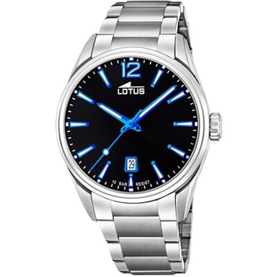 Lotus Herrenuhr Analog aus Edelstahl 316l Silberfarben Lotus Herrenuhr Analog aus Edelstahl 316l Silberfarben