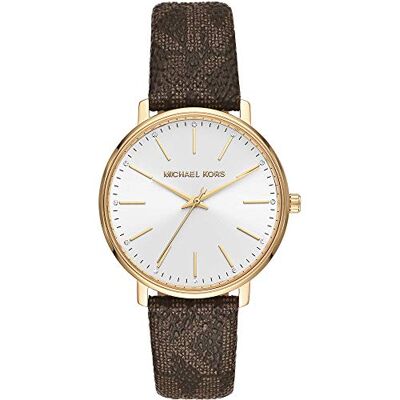 Michael Kors Pyper Watch für Damen, Quarz-Dreizeigerwerk mit PVC-Armband Michael Kors Pyper Watch für Damen, Quarz-Dreizeigerwerk mit PVC-Armband