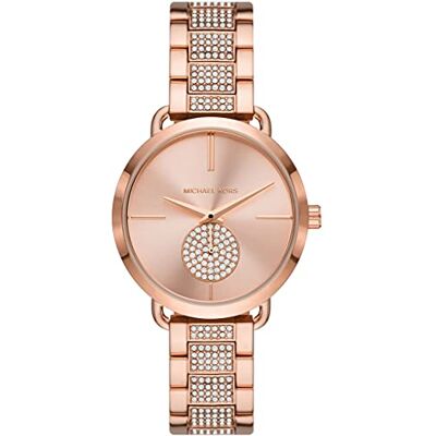 Michael Kors Portia Uhr für Damen, Quarz-Multifunktionswerk mit Edelstahlarmband Michael Kors Portia Uhr für Damen, Quarz-Multifunktionswerk mit Edelstahlarmband