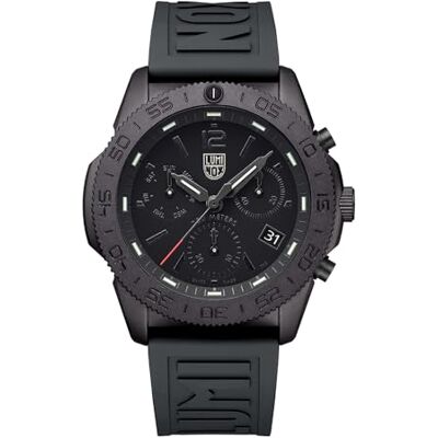 Luminox XS.3141.BO.1 Pacific Diver Chronograph Herrenuhr 44 mm, Swiss Made Taucheruhr mit Saphirglas, 20 ATM wasserdicht, schwarzes Kautschukarmband Luminox XS.3141.BO.1 Pacific Diver Chronograph Herrenuhr 44 mm, Swiss Made Taucheruhr mit Saphirglas, 20 ATM wasserdicht, schwarzes Kautschukarmband