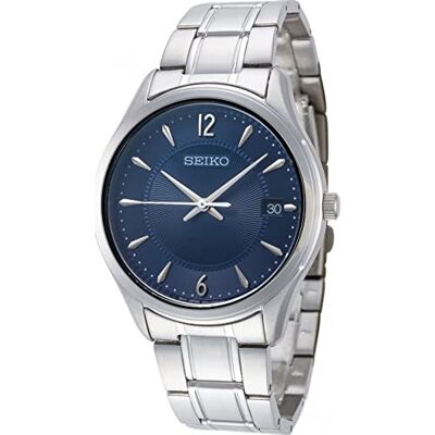 Seiko Herren-Uhr Quarz mit Edelstahlband SUR419P1 Seiko Herren-Uhr Quarz mit Edelstahlband SUR419P1