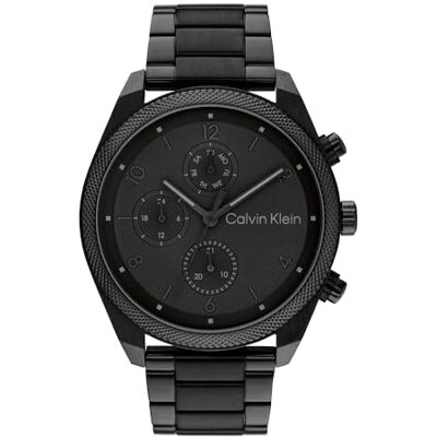 Calvin Multi Zifferblatt Quarz Uhr für Herren Kollektion Impact mit Edelstahl- oder Lederarmband Calvin Multi Zifferblatt Quarz Uhr für Herren Kollektion Impact mit Edelstahl- oder Lederarmband