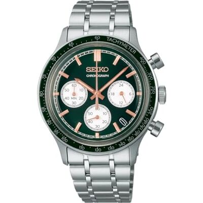 Seiko Chronograph Armbanduhr für Männer in der Farbe Silber mit Armband aus Edelstahl, Wasserdichtigkeit: 10 bar, Gehäusedurchmesser: 38,7 mm, SSB481P1 Seiko Chronograph Armbanduhr für Männer in der Farbe Silber mit Armband aus Edelstahl, Wasserdichtigkeit: 10 bar, Gehäusedurchmesser: 38,7 mm, SSB481P1