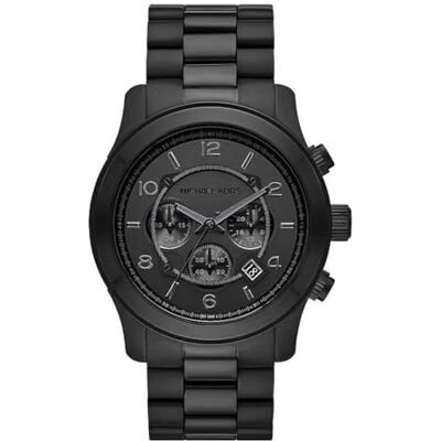 Michael Kors Runway Watch für Herren, Quarz-Chronographenwerk mit Edelstahlarmband Michael Kors Runway Watch für Herren, Quarz-Chronographenwerk mit Edelstahlarmband