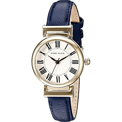 Anne Klein Women's Leather Strap Watch Blue Anne Klein Women's Leather Strap Watch Blue