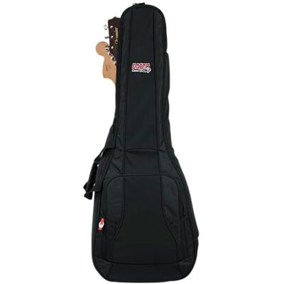 Gator Cases 4G Series Doppel-Gitarren-Gigbag mit verstellbaren Rucksackgurten, schwarz (GB-4G-ACOUELECT) Gator Cases 4G Series Doppel-Gitarren-Gigbag mit verstellbaren Rucksackgurten, schwarz (GB-4G-ACOUELECT)