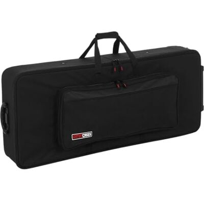 Gator Cases Lightweight Keyboard Case mit Ziehgriff und Rollen; passend für Standard 61 Note Keyboards und Electric Pianos (GK-61) Gator Cases Lightweight Keyboard Case mit Ziehgriff und Rollen; passend für Standard 61 Note Keyboards und Electric Pianos (GK-61)