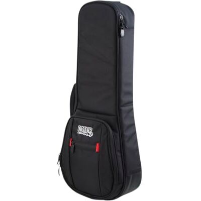 Gator G-PG-UKE-Con Pro-Go Ukulele Tasche für Konzert-Ukulele – Gepolsterte Gigbag mit Rucksackgurten, Regenschutz & Zubehörfächern – Schwarz Gator G-PG-UKE-Con Pro-Go Ukulele Tasche für Konzert-Ukulele – Gepolsterte Gigbag mit Rucksackgurten, Regenschutz & Zubehörfächern – Schwarz