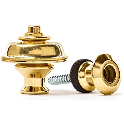 Dunlop Straplok Dual Gold 2 Stück, Gürtelbefestigung Dunlop Straplok Dual Gold 2 Stück, Gürtelbefestigung