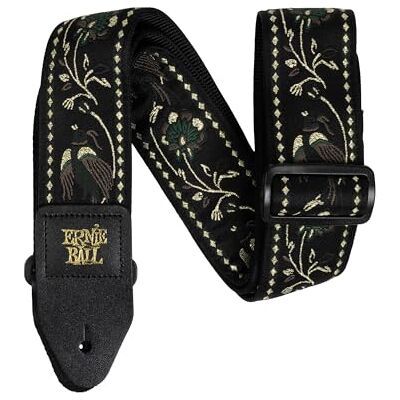 Ernie Ball Jacquard Gitarrengurt/Bassgurt Black Pleasant Pheasant Ernie Ball Jacquard Gitarrengurt/Bassgurt Black Pleasant Pheasant