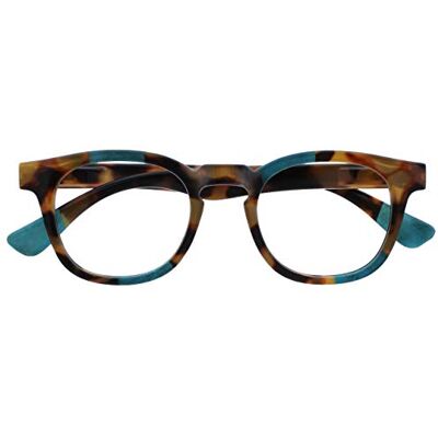 OPULIZE Ava Fernbrille Kurzsichtigkeit Schmeichelhaft Abgerundet Rahmen Federscharniere Kratzfest Braun Schildpatt Türkis Herren Damen M62-Q -1.50 OPULIZE Ava Fernbrille Kurzsichtigkeit Schmeichelhaft Abgerundet Rahmen Federscharniere Kratzfest Braun Schildpatt Türkis Herren Damen M62-Q -1.50