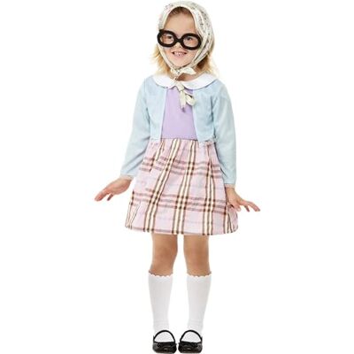 Smiffys Kleinkind-Kostüm Alte Dame, Blau, Kleid, Kopftuch und Brille Smiffys Kleinkind-Kostüm Alte Dame, Blau, Kleid, Kopftuch und Brille