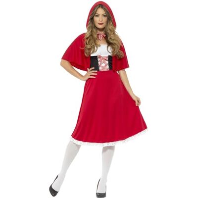 Smiffys Red Riding Hood Costume, Red Halloween und Karneval Smiffys Red Riding Hood Costume, Red Halloween und Karneval