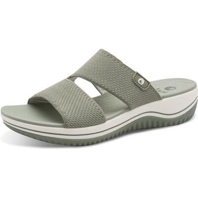 Jana Coshy Original – Die Hallux-freundliche Pantolette 8-27270-43 grün H-Weite Jana Coshy Original – Die Hallux-freundliche Pantolette 8-27270-43 grün H-Weite