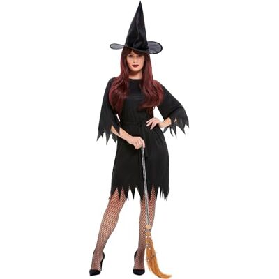 Smiffys Spooky Witch Costume, Black Halloween und Karneval Smiffys Spooky Witch Costume, Black Halloween und Karneval