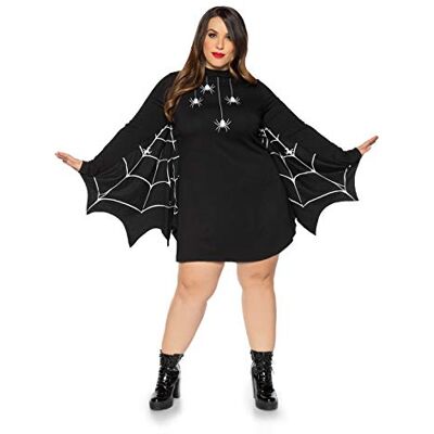 LEG AVENUE Womens Halloween Spider Costume T Shirt Dress LEG AVENUE Womens Halloween Spider Costume T Shirt Dress