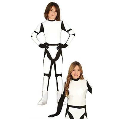 FIESTAS GUIRCA Guirca Kostüm Soldat für Kinder 7/9 Jahre, Farbe Weiß und Schwarz, 7-9, FG85880 FIESTAS GUIRCA Guirca Kostüm Soldat für Kinder 7/9 Jahre, Farbe Weiß und Schwarz, 7-9, FG85880