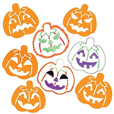 Baker Ross FE755 Kürbis Schablonen 8 Stück, Waschbare Kunststoffschablonen zum Malen und Basteln mit Kindern, Herbst Bastelzubehör für Kinder, Halloween Party Bastel Ideen Baker Ross FE755 Kürbis Schablonen 8 Stück, Waschbare Kunststoffschablonen zum Malen und Basteln mit Kindern, Herbst Bastelzubehör für Kinder, Halloween Party Bastel Ideen