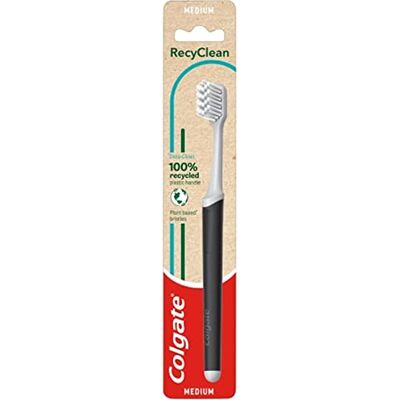 Colgate RECYCLEAN Zahnbürste, mittelgroß, Weiß Colgate RECYCLEAN Zahnbürste, mittelgroß, Weiß