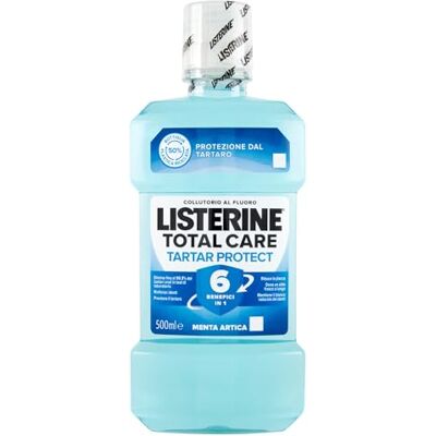 Listerine Total Care Tartar Protect Mundwasser mit Arktis-Minzgeschmack, Mundwasser mit 6 Vorteilen in 1 für eine gründliche Zahnreinigung und vollständige Mundhygiene, 500 ml Listerine Total Care Tartar Protect Mundwasser mit Arktis-Minzgeschmack, Mundwasser mit 6 Vorteilen in 1 für eine gründliche Zahnreinigung und vollständige Mundhygiene, 500 ml