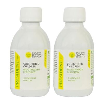 President Children Mundspül-Set, 2 Stück, für Kinder von 6 bis 12 Jahren. Anti-Plaque, Antikarium, stärkt und schützt den Zahnschmelz. Ohne Alkohol. 2 x 200 ml President Children Mundspül-Set, 2 Stück, für Kinder von 6 bis 12 Jahren. Anti-Plaque, Antikarium, stärkt und schützt den Zahnschmelz. Ohne Alkohol. 2 x 200 ml