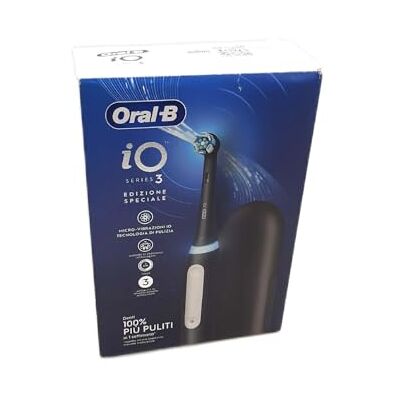 Oral-B Wiederaufladbare elektrische Zahnbürste iO 3 Schwarz mit 1 Ersatzkopf, 1 Reiseetui + 1 Zahnpasta Advanced Zahnsteinprävention, neue Version Oral-B Wiederaufladbare elektrische Zahnbürste iO 3 Schwarz mit 1 Ersatzkopf, 1 Reiseetui + 1 Zahnpasta Advanced Zahnsteinprävention, neue Version