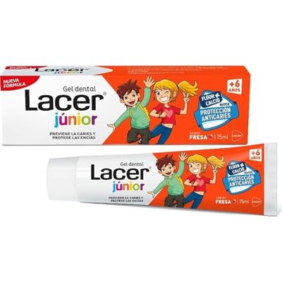Lacer Gel Dent Junior Fresa 75Ml Lacer Gel Dent Junior Fresa 75Ml