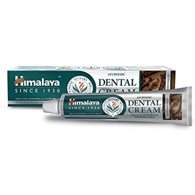 Himalaya Ayurvedic Dental Cream with Essential clove Oil Prevents cavities, tooth decay Natural Anti-Odour Agent for bad breath Formulated by dental experts 100g Himalaya Ayurvedic Dental Cream with Essential clove Oil Prevents cavities, tooth decay Natural Anti-Odour Agent for bad breath Formulated by dental experts 100g