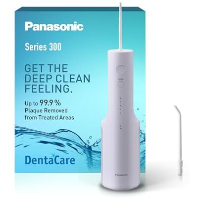 Panasonic Series 300 Munddusche EW-DJ26-V303, Zahndusche, Munddusche kabellos, 200 ml, IPX7, 2 Standarddüsen, 5 Wasserdruckstufen, Reisezubehör, Violett Panasonic Series 300 Munddusche EW-DJ26-V303, Zahndusche, Munddusche kabellos, 200 ml, IPX7, 2 Standarddüsen, 5 Wasserdruckstufen, Reisezubehör, Violett