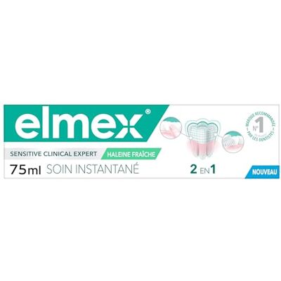 ELMEX ® Sensitive Sofortpflege + frischer Atem mit Fluorid (75 ml) ELMEX ® Sensitive Sofortpflege + frischer Atem mit Fluorid (75 ml)